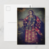 Saint Lucy im Stil der Cusco-Schule Postkarte (Vorne/Hinten)