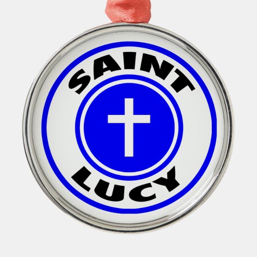 Saint Lucy Ornament Aus Metall (Vorne)