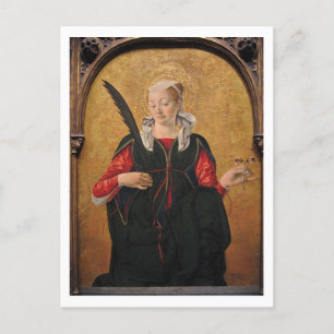Saint Lucy von Francesco del Cossa Postkarte