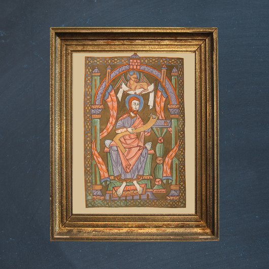 Saint Luke Die evangelistische mittelalterliche Ch Poster