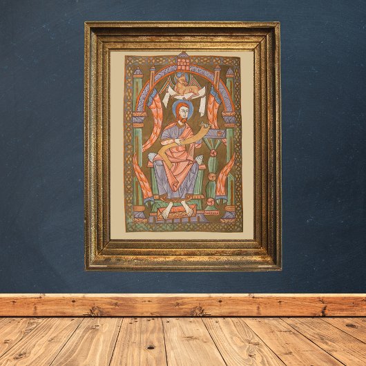 Saint Luke Die evangelistische mittelalterliche Ch Poster