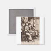 Saint Luke, Evangelist und Apostel Magnet (Vorderseite/Rückseite)