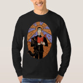 Saint Luke Men's Long Sleeve Black T-Shirt (Vorderseite)