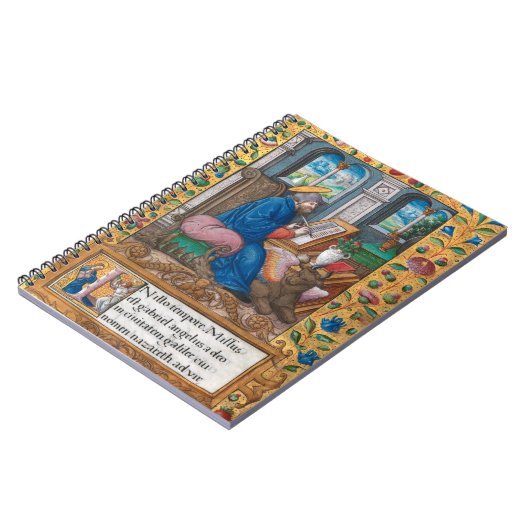 Saint Luke the Evangelist - mittelalterliches Manu Notizblock (Linke Seite)