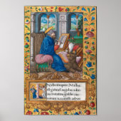 Saint Luke the Evangelist - mittelalterliches Manu Poster (Vorne)
