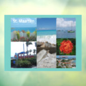 Saint Maarten Foto Collage Fensteraufkleber (Blatt 3)