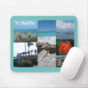 Saint Maarten Foto Collage Mouse Pad Mousepad