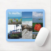 Saint Maarten Foto Collage von Khoncepts Mousepad (Mit Mouse)