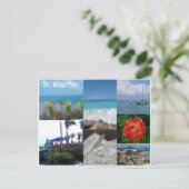 Saint Maarten Foto Collage von Khoncepts Postkarte (Stehend Vorderseite)