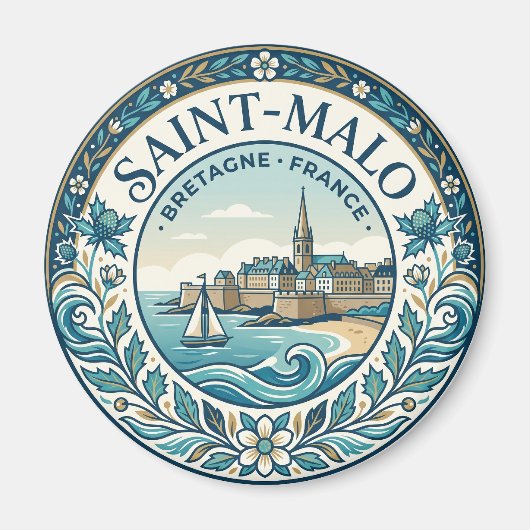 Saint-Malo Frankreich Magnet (Vorne)
