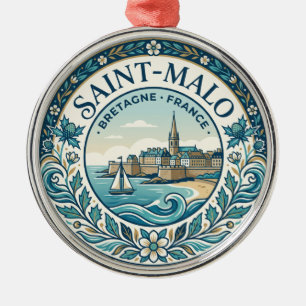 Saint-Malo Frankreich Ornament Aus Metall