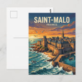 Saint-Malo Frankreich Postkarte (Vorne/Hinten)