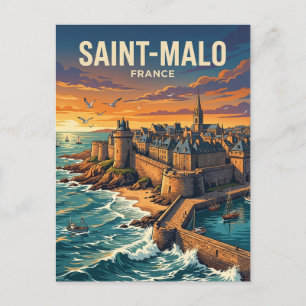 Saint-Malo Frankreich Postkarte
