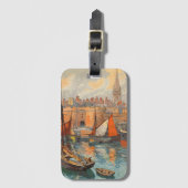 Saint Malo, Frankreich, Vintage Travel Poster Art Gepäckanhänger (Vorderseite Vertikal)