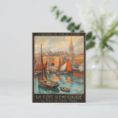 Saint Malo Frankreich - Vintages französisches Rei Postkarte (Stehend Vorderseite)