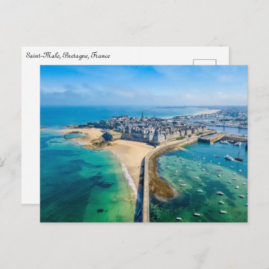 Saint-Malo Postkarte (Vorne/Hinten)