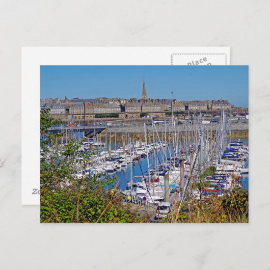 Saint-Malo Postkarte (Vorne/Hinten)
