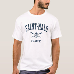 Saint-Malo Vintag Navy Crossed Oars & Anchor T-Shirt