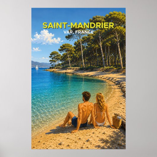 Saint-Mandrier – Vintage Reiseplakat Poster (Vorne)