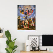 Saint Margaret, Cavaliere d'Arpino Kunstposter Poster (Heimbüro)