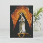 Saint Margaret Mary Alacoque Einladung (Stehend Vorderseite)