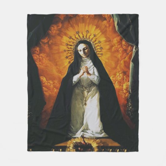 Saint Margaret Mary Alacoque Fleecedecke (Vorderseite)