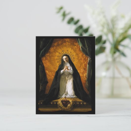 Saint Margaret Mary Alacoque Herz - Giaquinto Postkarte (Stehend Vorderseite)