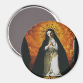 Saint Margaret Mary Alacoque Magnet (Vorderseite/Rückseite)