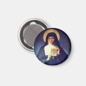 Saint Margaret Mary Alacoque Magnet (Vorderseite/Rückseite)