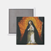 Saint Margaret Mary Alacoque Magnet (Vorderseite/Rückseite)