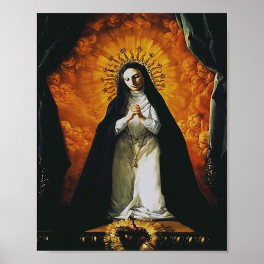 Saint Margaret Mary Alacoque Poster (Vorne)