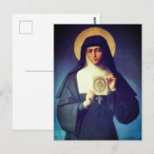 Saint Margaret Mary Alacoque Postkarte (Vorne/Hinten)