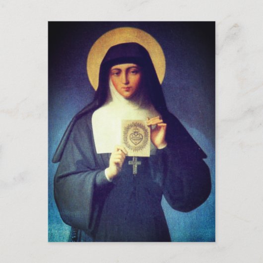 Saint Margaret Mary Alacoque Postkarte (Vorderseite)