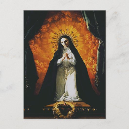 Saint Margaret Mary Alacoque Postkarte (Vorderseite)
