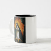 Saint Margaret Mary Alacoque Zweifarbige Tasse (Vorderseite Links)