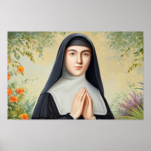 Saint Margaret Mary im Gebet Poster (Vorne)