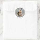 Saint Maria Goretti Lily Girl Runder Aufkleber (Tasche)