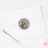 Saint Maria Goretti Lily Girl Runder Aufkleber (Umschlag)