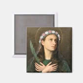 Saint Maria Goretti Magnet (Vorderseite/Rückseite)