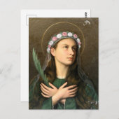 Saint Maria Goretti Postkarte (Vorne/Hinten)