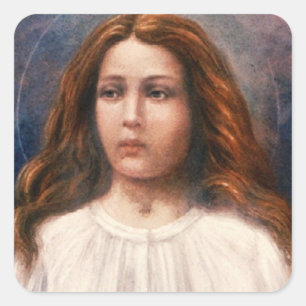 Saint Maria Goretti Quadratischer Aufkleber