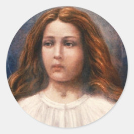 Saint Maria Goretti Runder Aufkleber