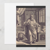 Saint Mark, Evangelist Feiertagskarte (Vorne/Hinten)