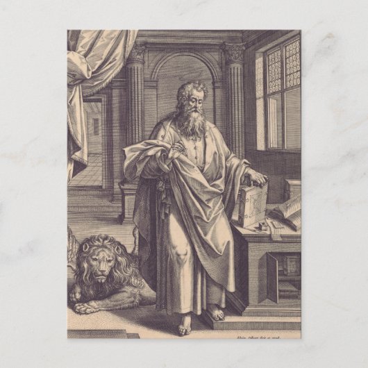 Saint Mark, Evangelist Postkarte (Vorderseite)