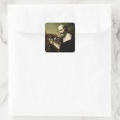 Saint Mark, Evangelist Quadratischer Aufkleber (Tasche)