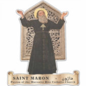 Saint Maron, Maronite Church Sticker (Vorderseite)