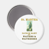 SAINT MARTHA MAGNET (Vorderseite/Rückseite)