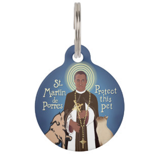 Saint Martin de Porres Schützen Sie dieses Hausti Haustiermarke