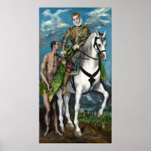 Saint Martin - El Greco, griechisches Kunstposter