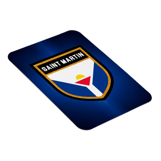 Saint Martin Flag Magnet (Rechte Seite)